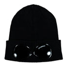C.P. Company Cotton Goggle Beanie Black Beanie RSCMAC747A-000727A 999 | Overkill

