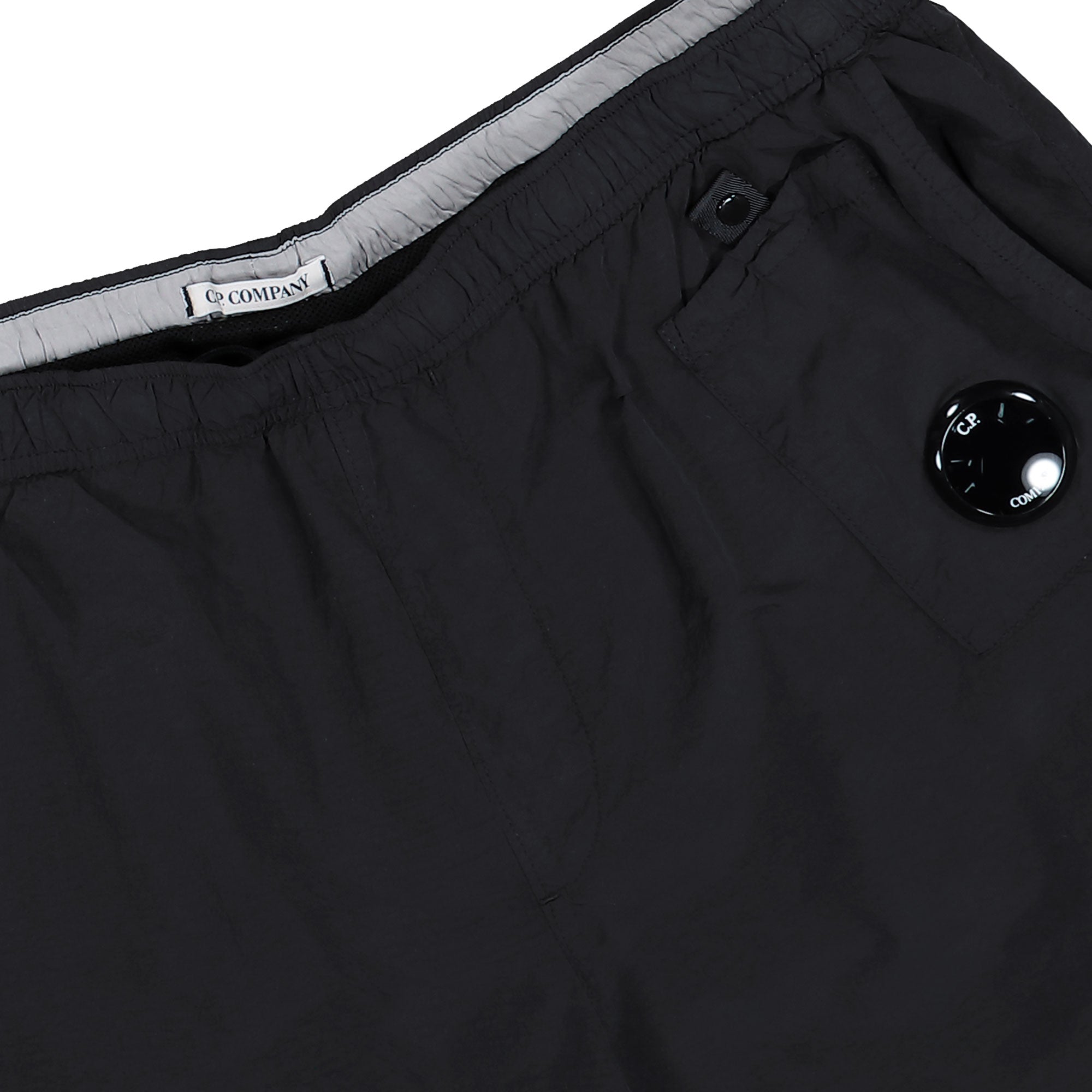 C.P. Company Flat Nylon Beachwear Boxer Black Swimwear RSCMBW733A-006252G 999 Detail View 1 | Overkill
