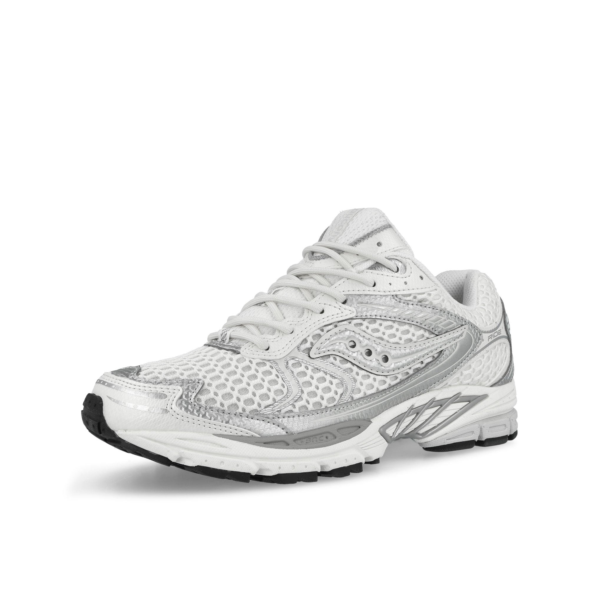 Saucony Progrid Ride 1 Ivory / Silver Low Top Sneakers S101807-1018 Close-up | Overkill
