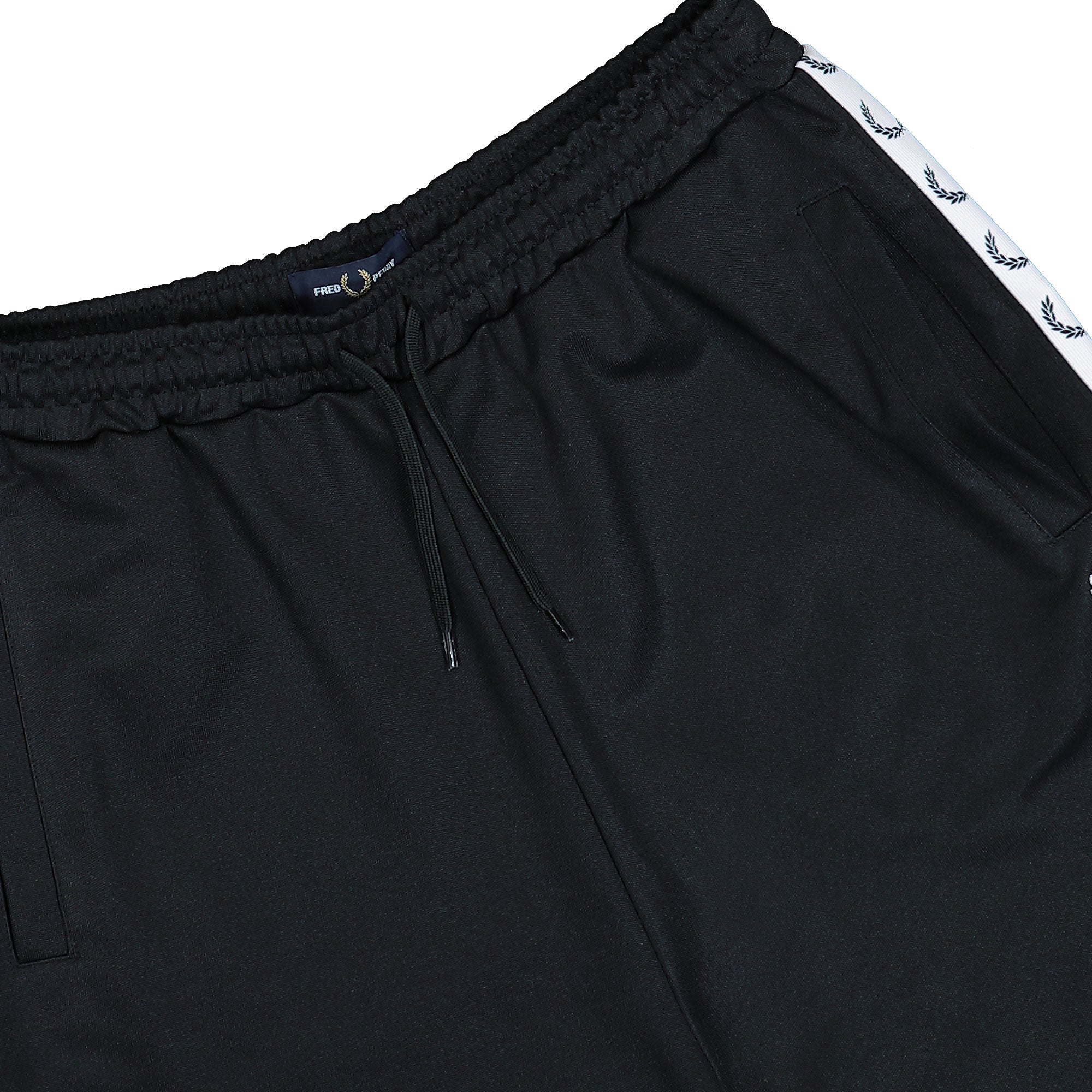 Fred Perry Taped Tricot Shorts Black Shorts S5508-102 Detail View 1 | Overkill

