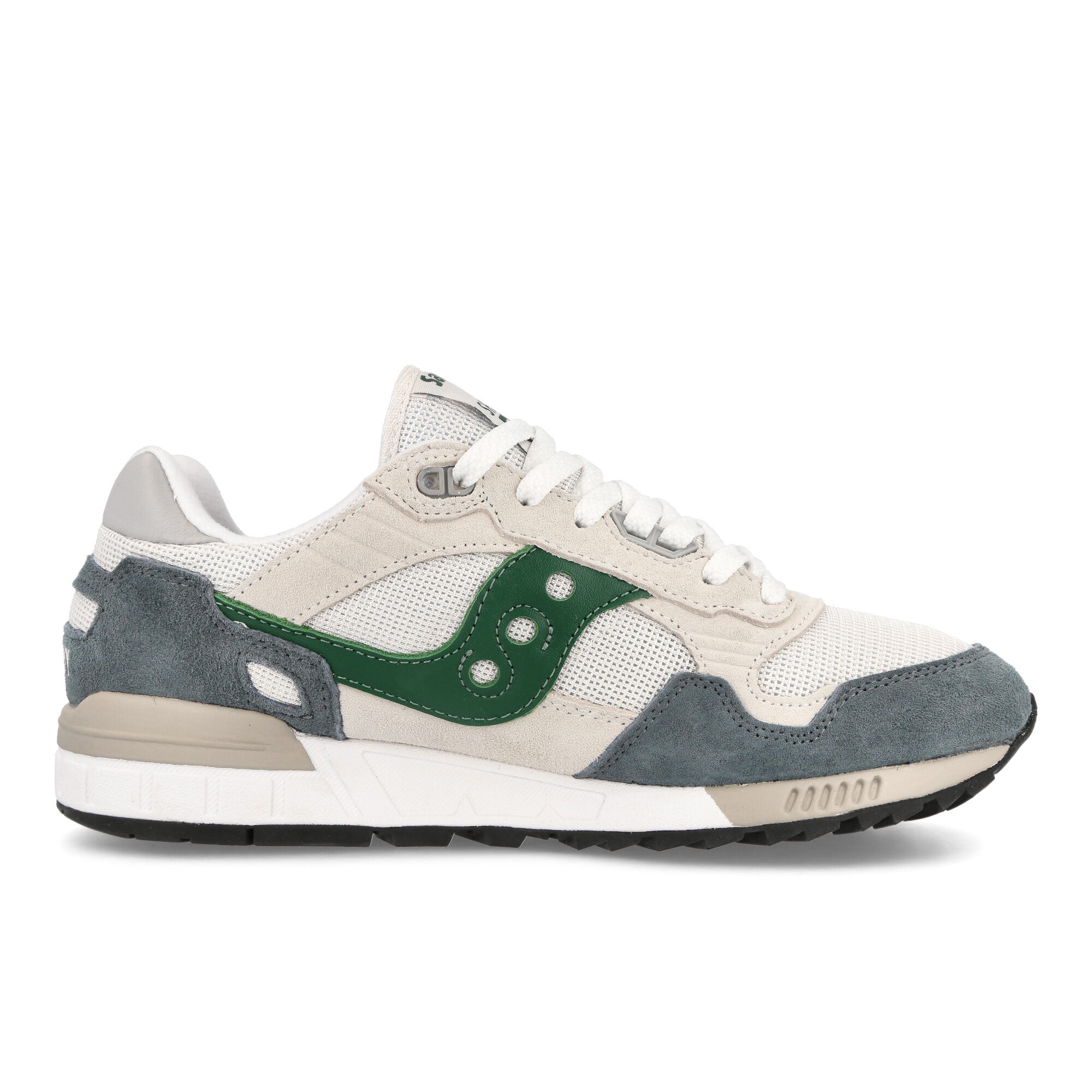 Saucony Shadow 5000 White / Grey / Green Low Top Sneakers  Silhouette | Overkill