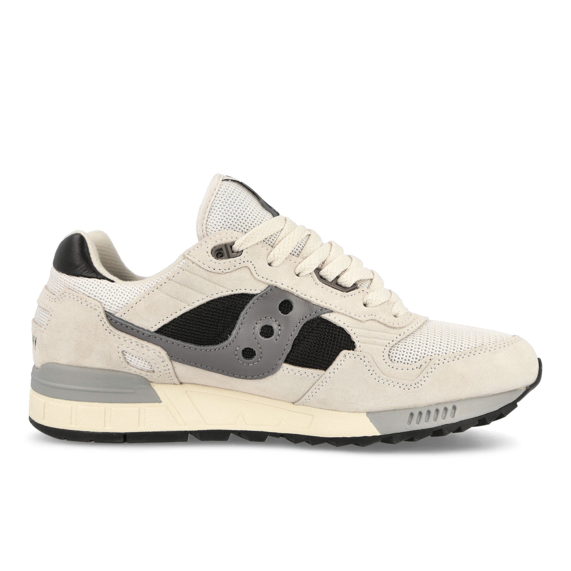 Saucony Shadow 5000 White / Black Low Top Sneakers  Silhouette | Overkill