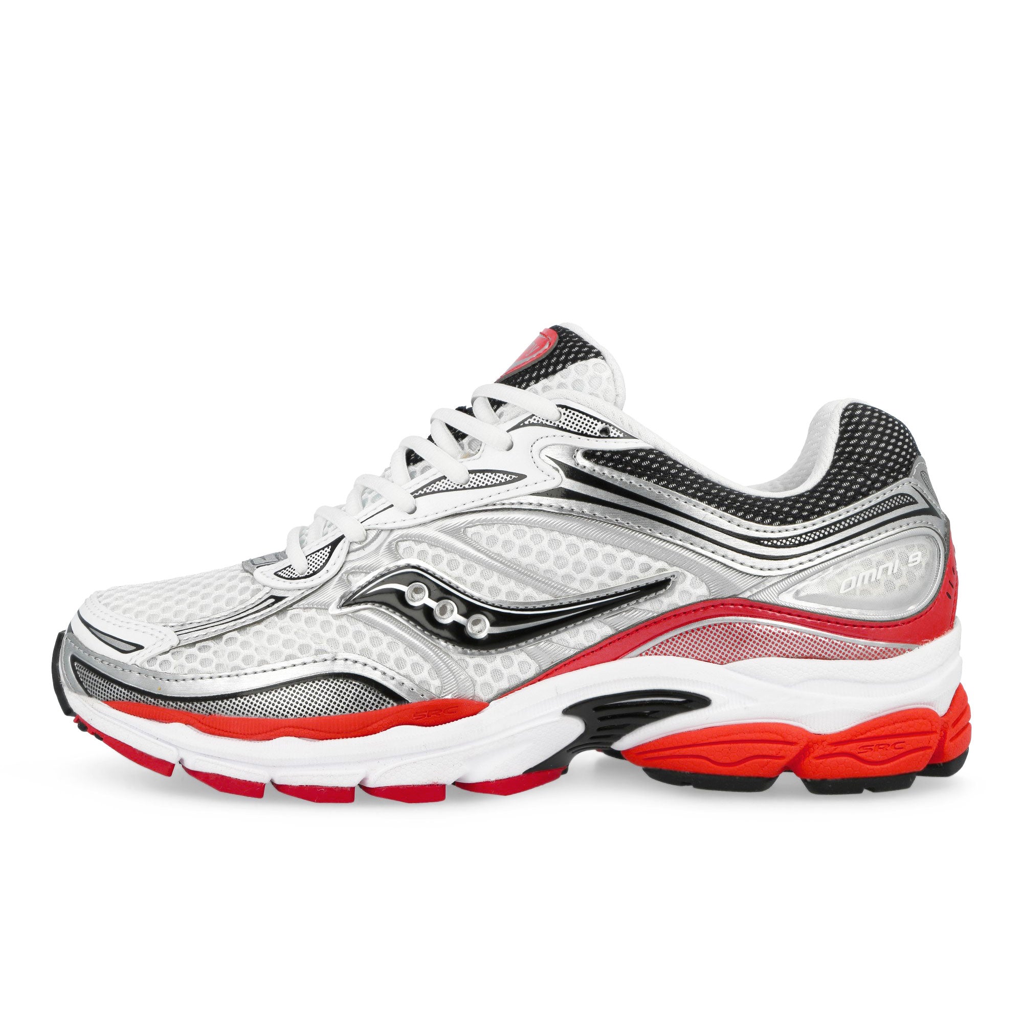 Saucony ProGrid Omni 9 White / Red Low Top Sneakers S70739-55 | Overkill
