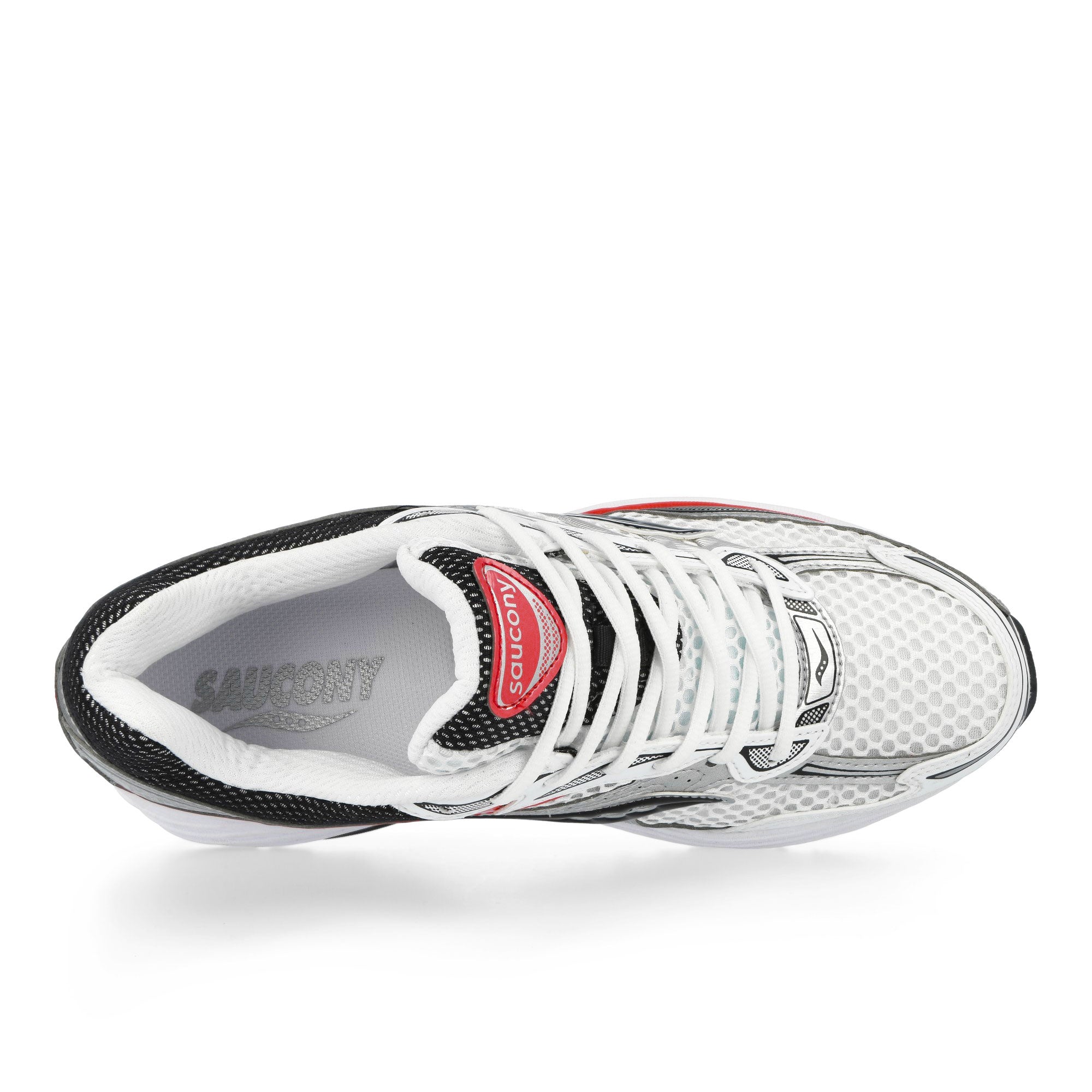 Saucony ProGrid Omni 9 White / Red Low Top Sneakers S70739-55 Detailfoto | Overkill
