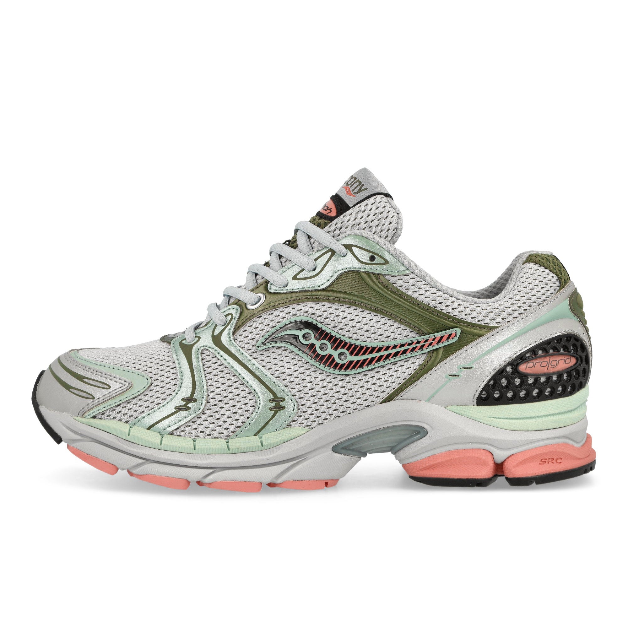 Saucony Progrid Triumph 4 Grey / Green Low Top Sneakers S70805-1 | Overkill