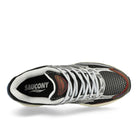 Saucony Progrid Omni 9 Silver / Brown Low Top Sneakers  Detailfoto | Overkill