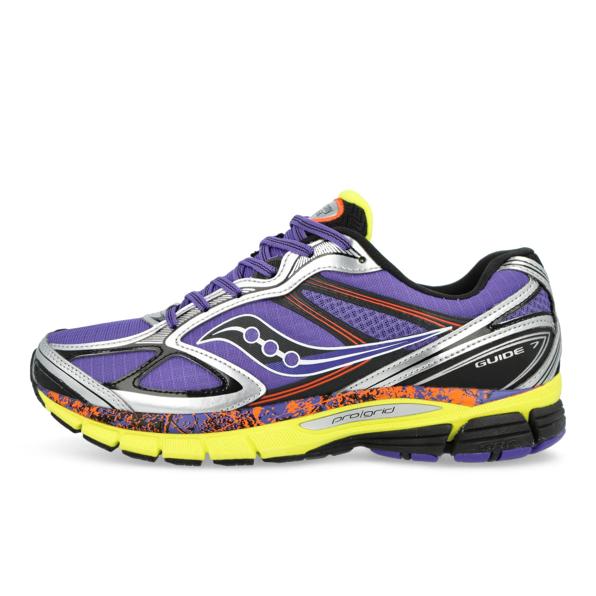 Saucony ProGrid Guide 7 Purple / Citron Low Top Sneakers S70995-2 | Overkill
