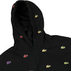 Lacoste Chinatown Market x Lacoste Hoodie Black Hoodies Close-up | Overkill