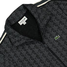 Lacoste Paris Jacquard Monogram Track Jacket Black Graphite Track Jackets Close-up | Overkill