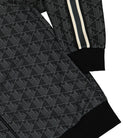 Lacoste Paris Jacquard Monogram Track Jacket Black Graphite Track Jackets Detailfoto | Overkill