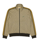 Lacoste Paris Jacquard Monogram Track Jacket Beige / Brown Track Jackets SH1368-00 6lR | Overkill