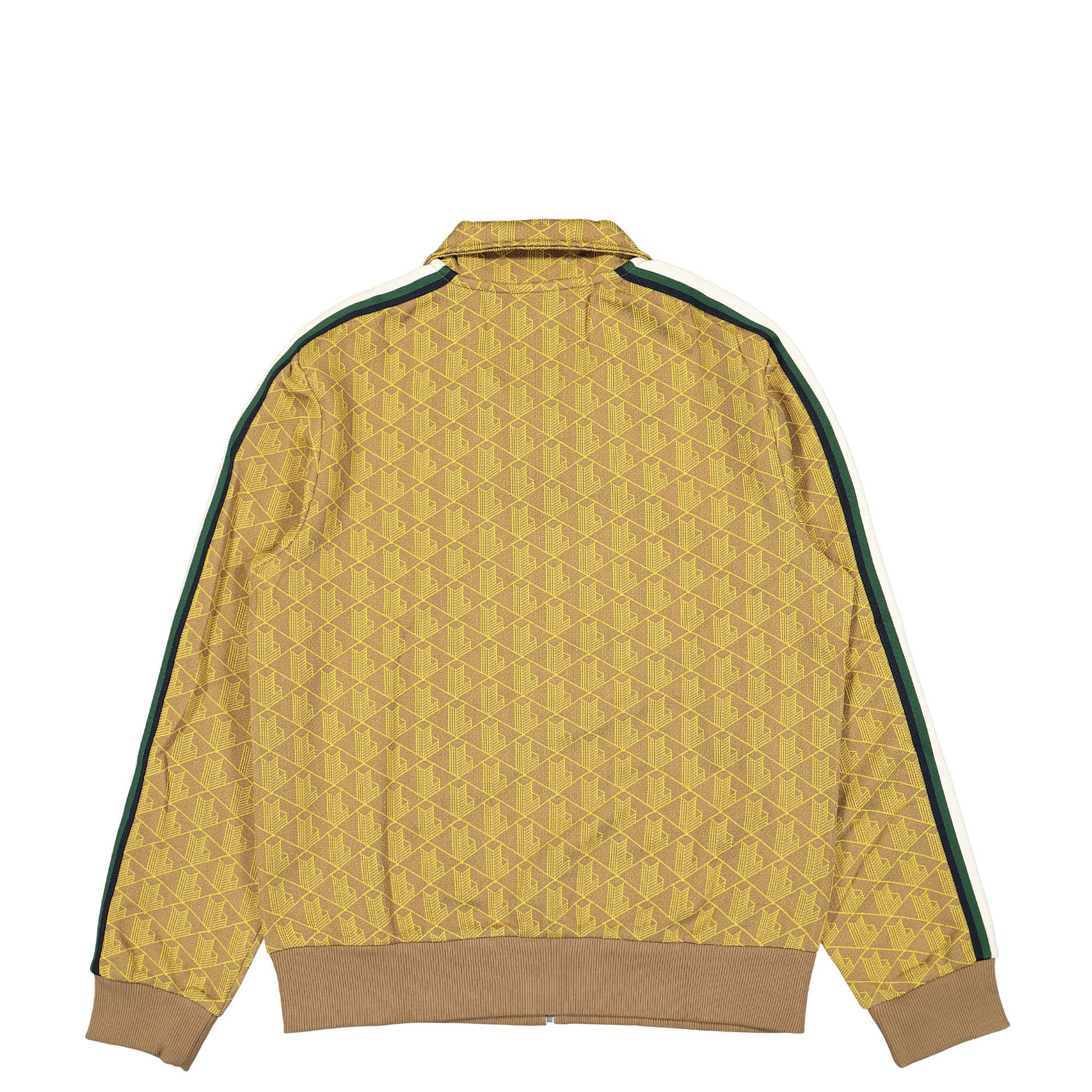 Lacoste Paris Jacquard Monogram Track Jacket Marron / Jaune Track Jackets Material | Overkill