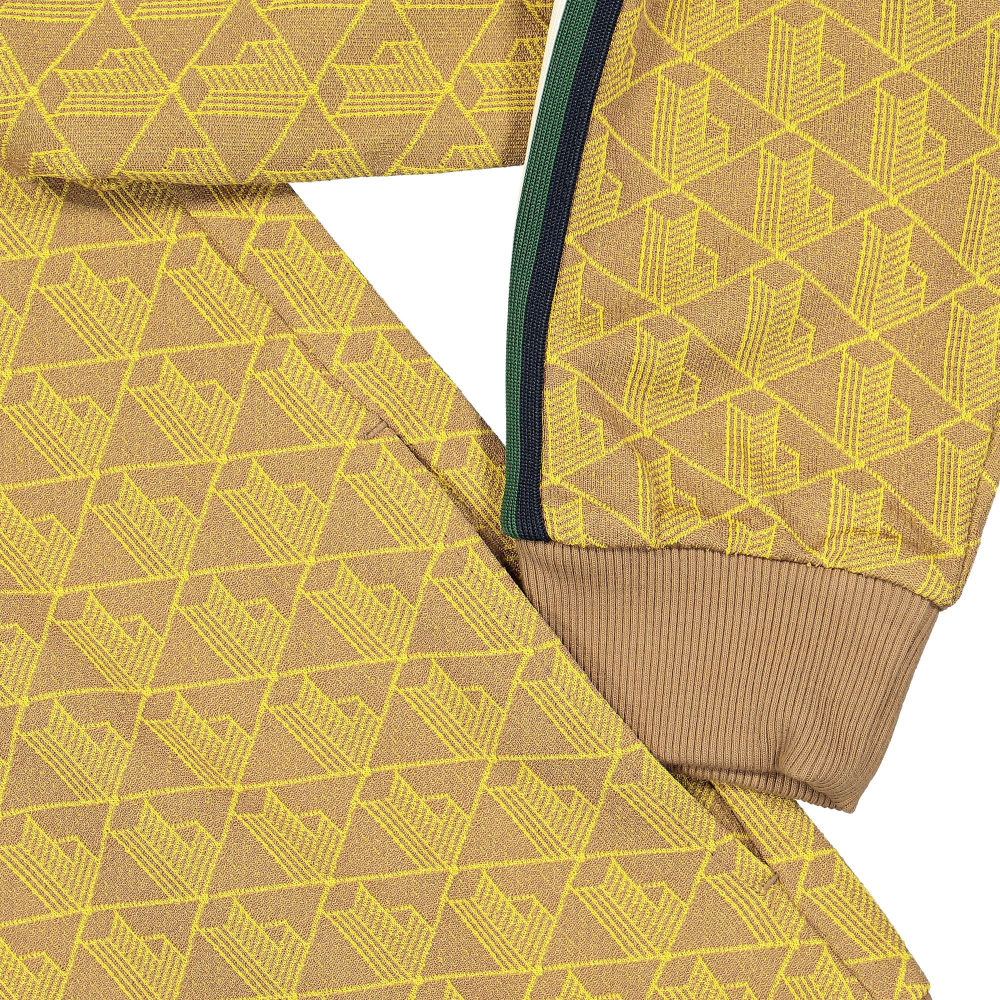 Lacoste Paris Jacquard Monogram Track Jacket Marron / Jaune Track Jackets Detailfoto | Overkill