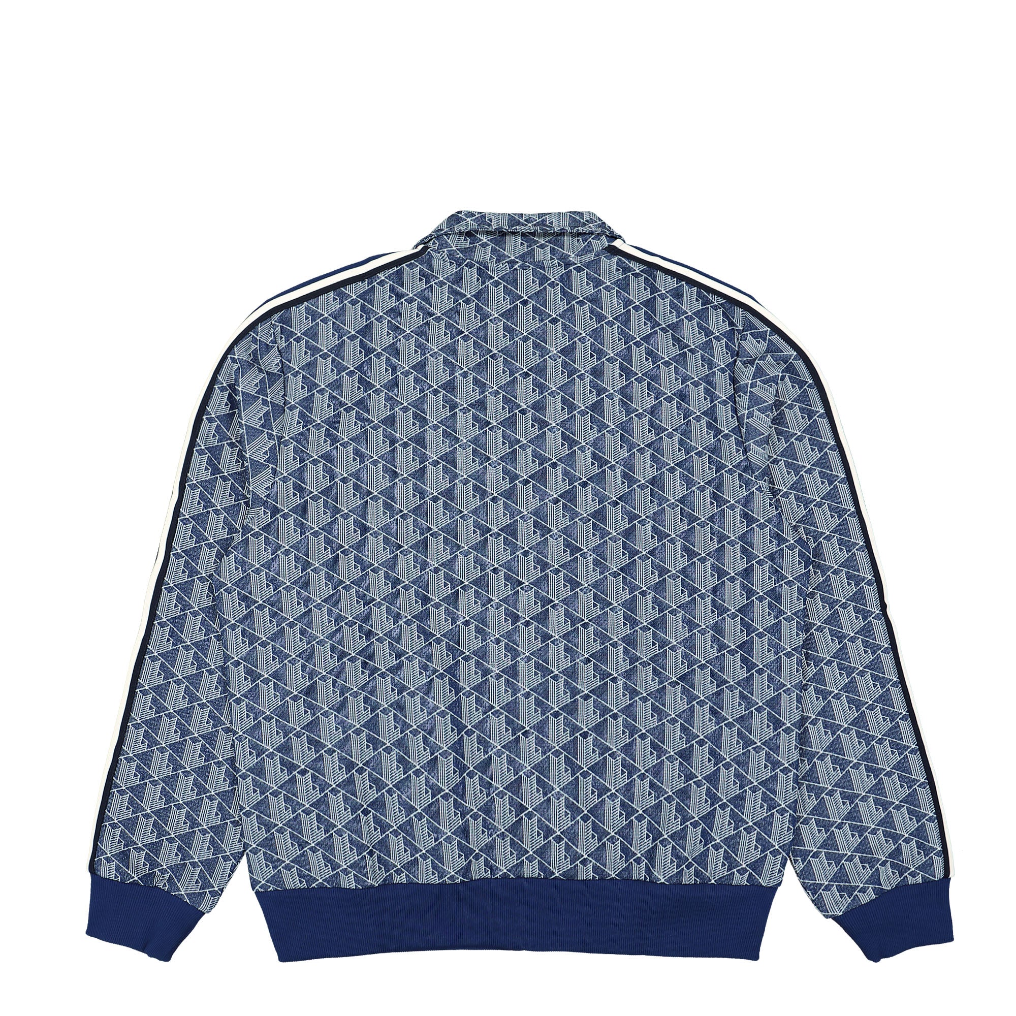 Lacoste Paris Jacquard Monogram Track Jacket Bleu Marine / Blanc Track Jackets Material | Overkill