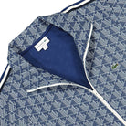 Lacoste Paris Jacquard Monogram Track Jacket Bleu Marine / Blanc Track Jackets Close-up | Overkill