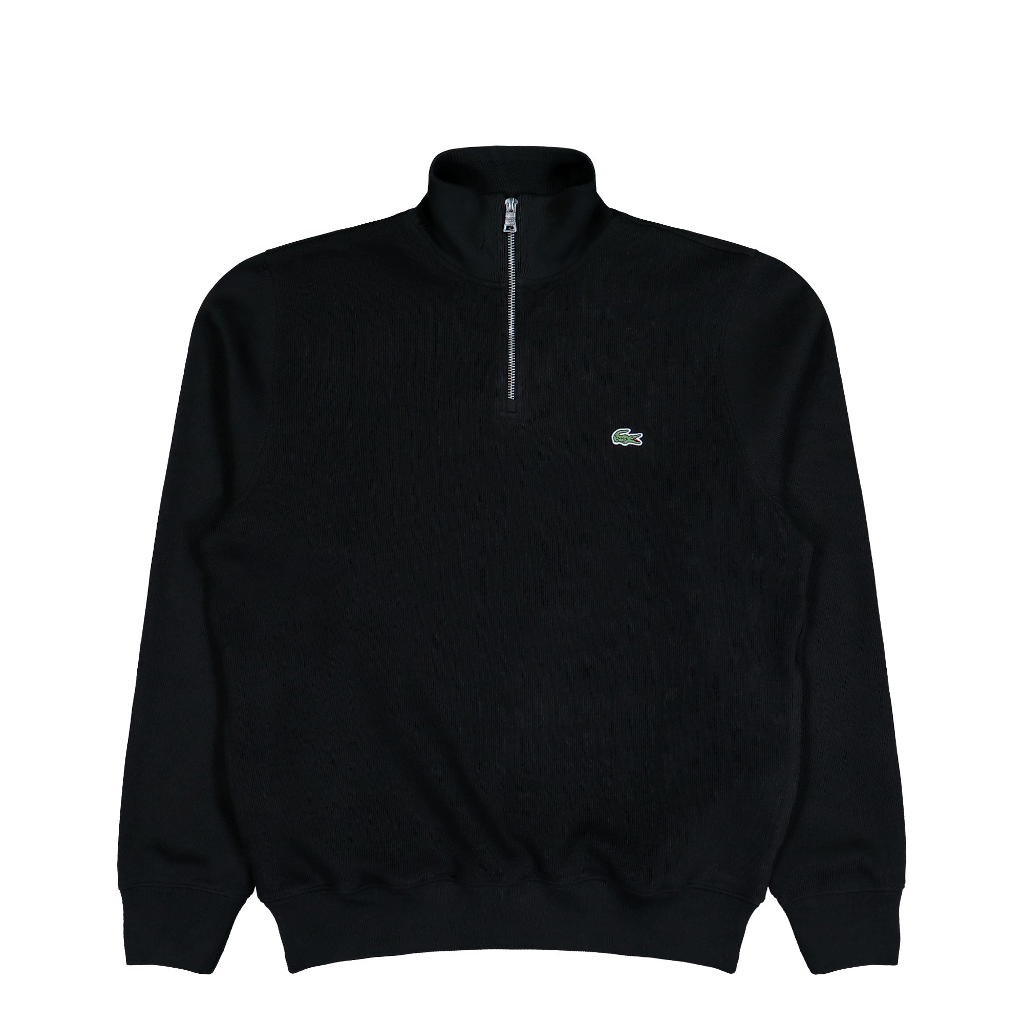 Lacoste High Neck Zipped Sweatshirt Black Sweatshirts SH1927-00 031 | Overkill