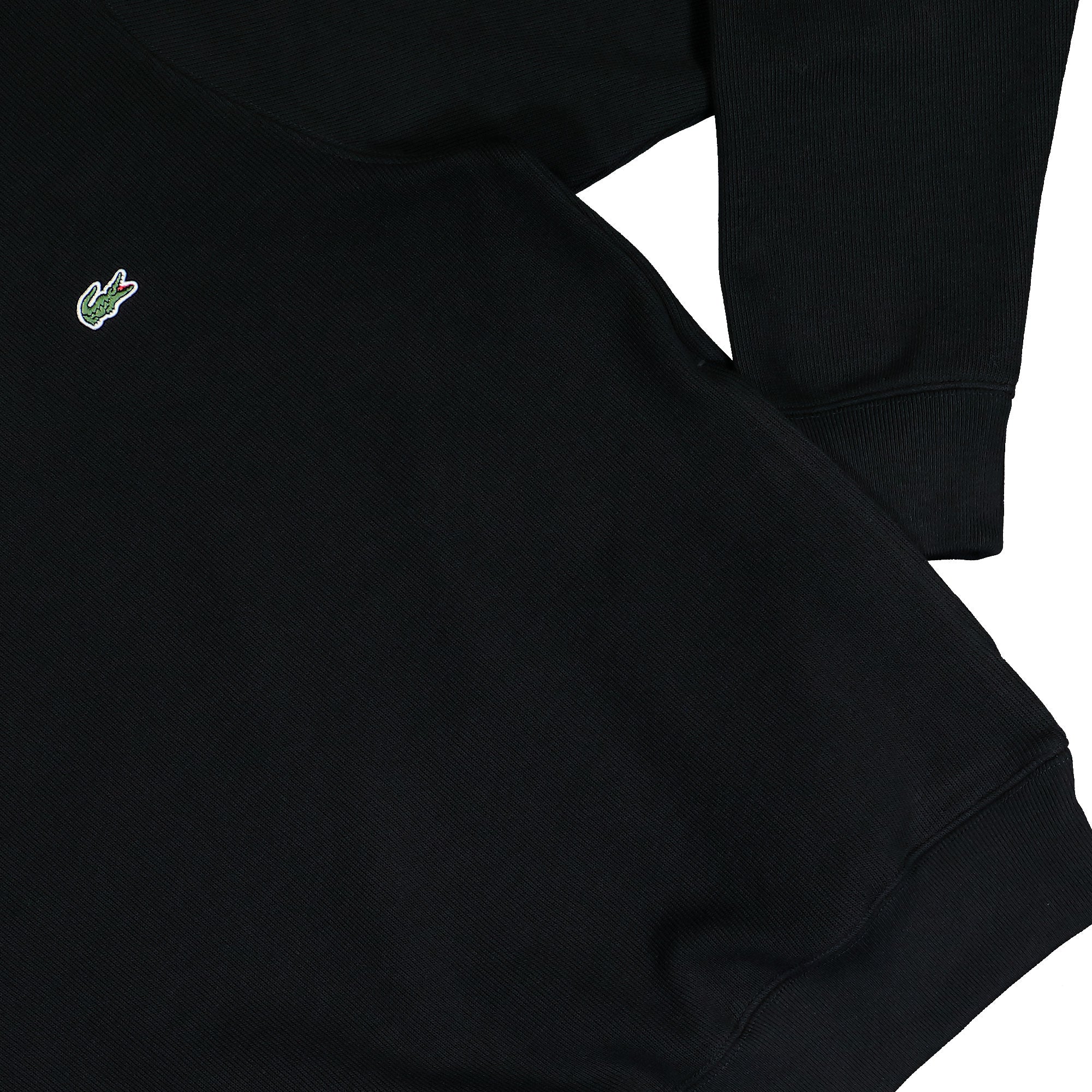 Lacoste High Neck Zipped Sweatshirt Black Sweatshirts SH1927-00 031 Detail View 1 | Overkill