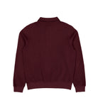 Lacoste Polo Sweatshirt Dark Burgundy Longsleeves SH5781-00 3KE Close-up | Overkill
