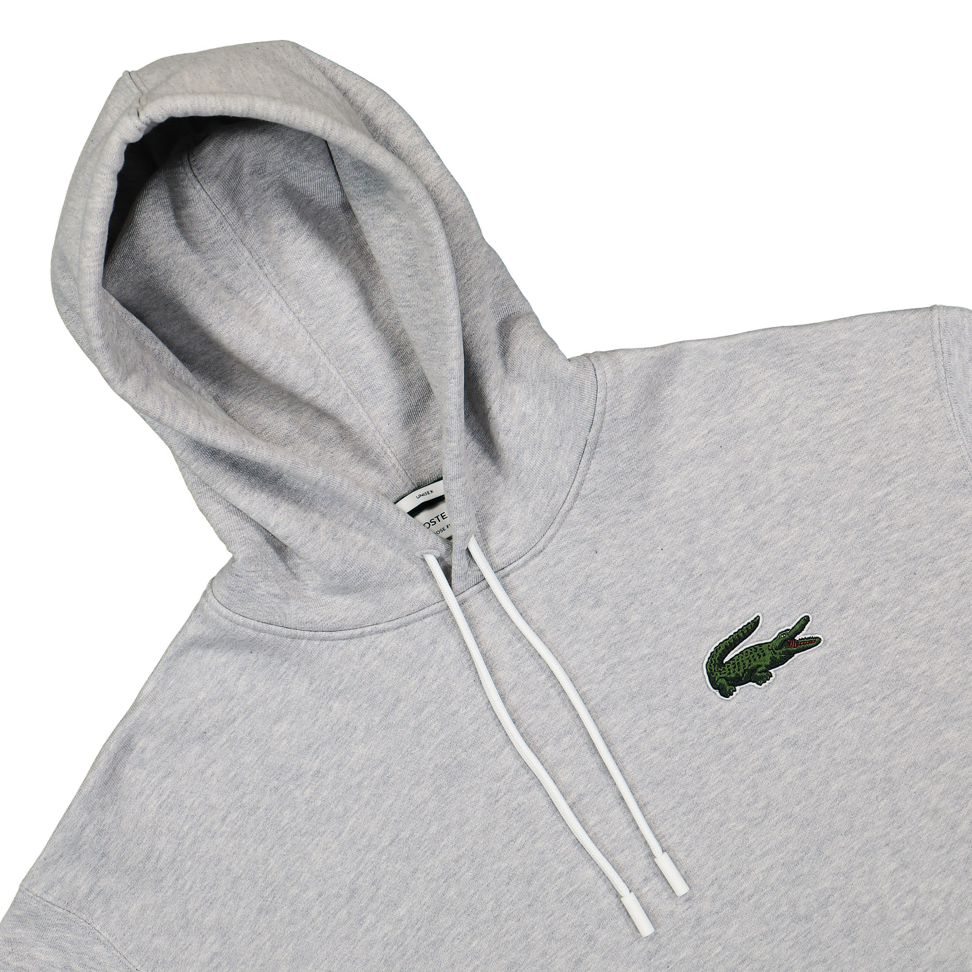 Lacoste Organic Cotton Hoodie Grey Hoodies Close-up | Overkill