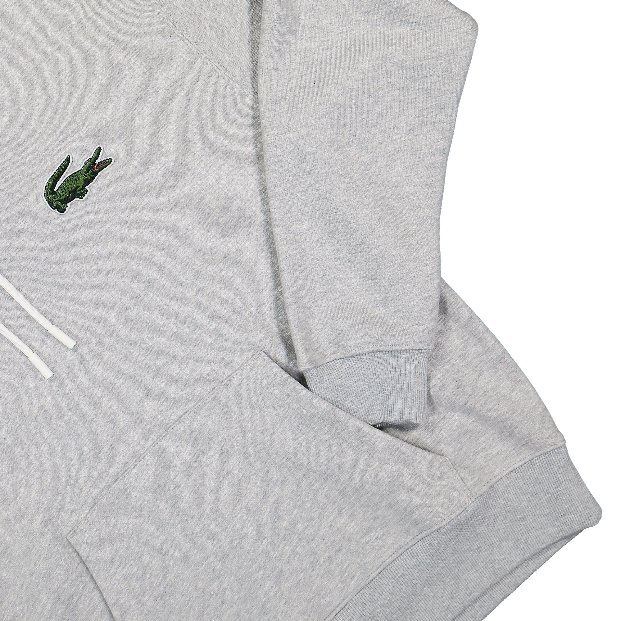 Lacoste Organic Cotton Hoodie Grey Hoodies Detailfoto | Overkill