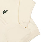 Lacoste Organic Cotton Hoodie White Hoodies Detailfoto | Overkill