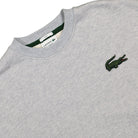 Lacoste Organic Cotton Sweathsirt Grey Sweatshirts Close-up | Overkill