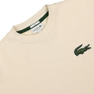 Lacoste Organic Cotton Sweathsirt White Sweatshirts Close-up | Overkill