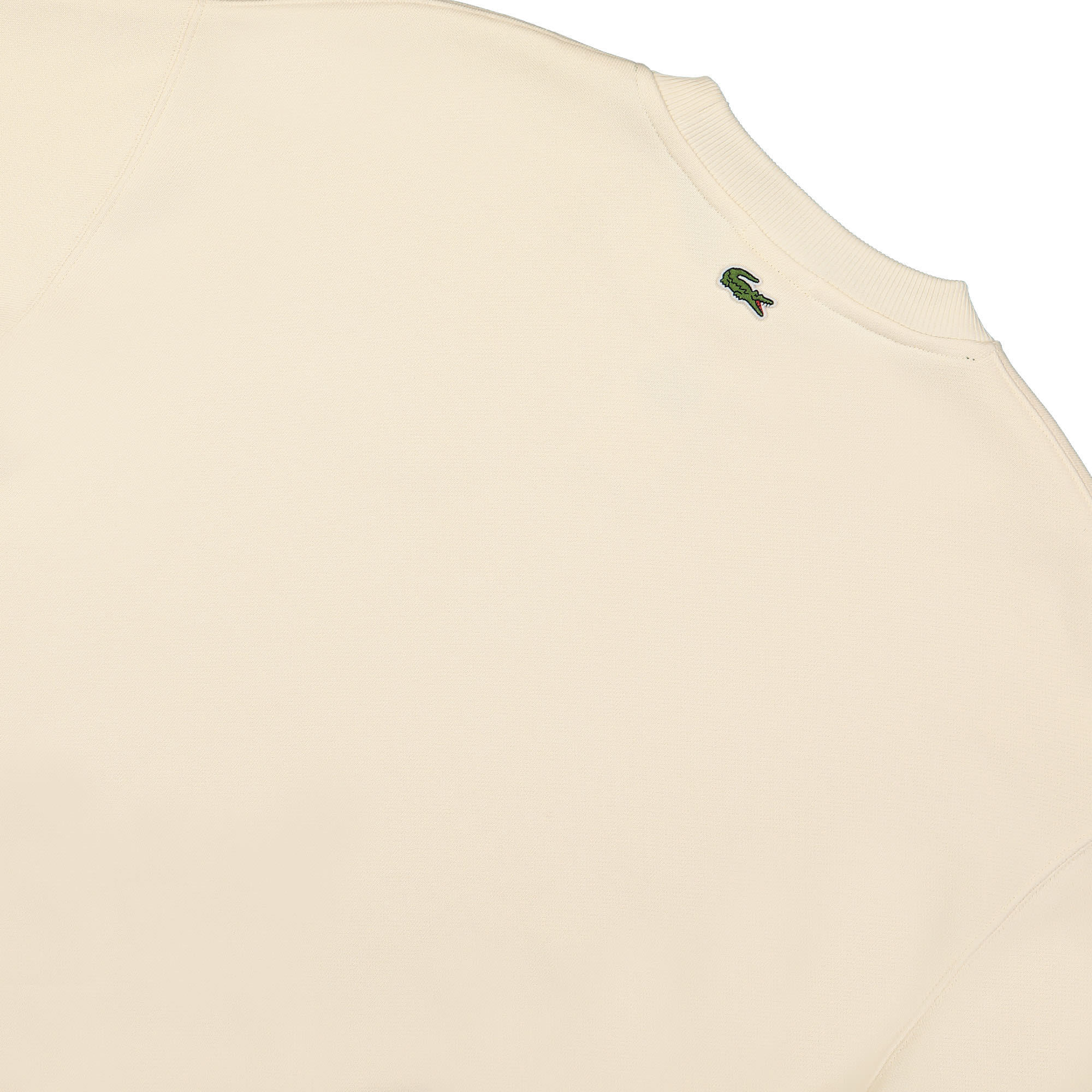 Lacoste Organic Cotton Sweathsirt White Sweatshirts Detailfoto | Overkill
