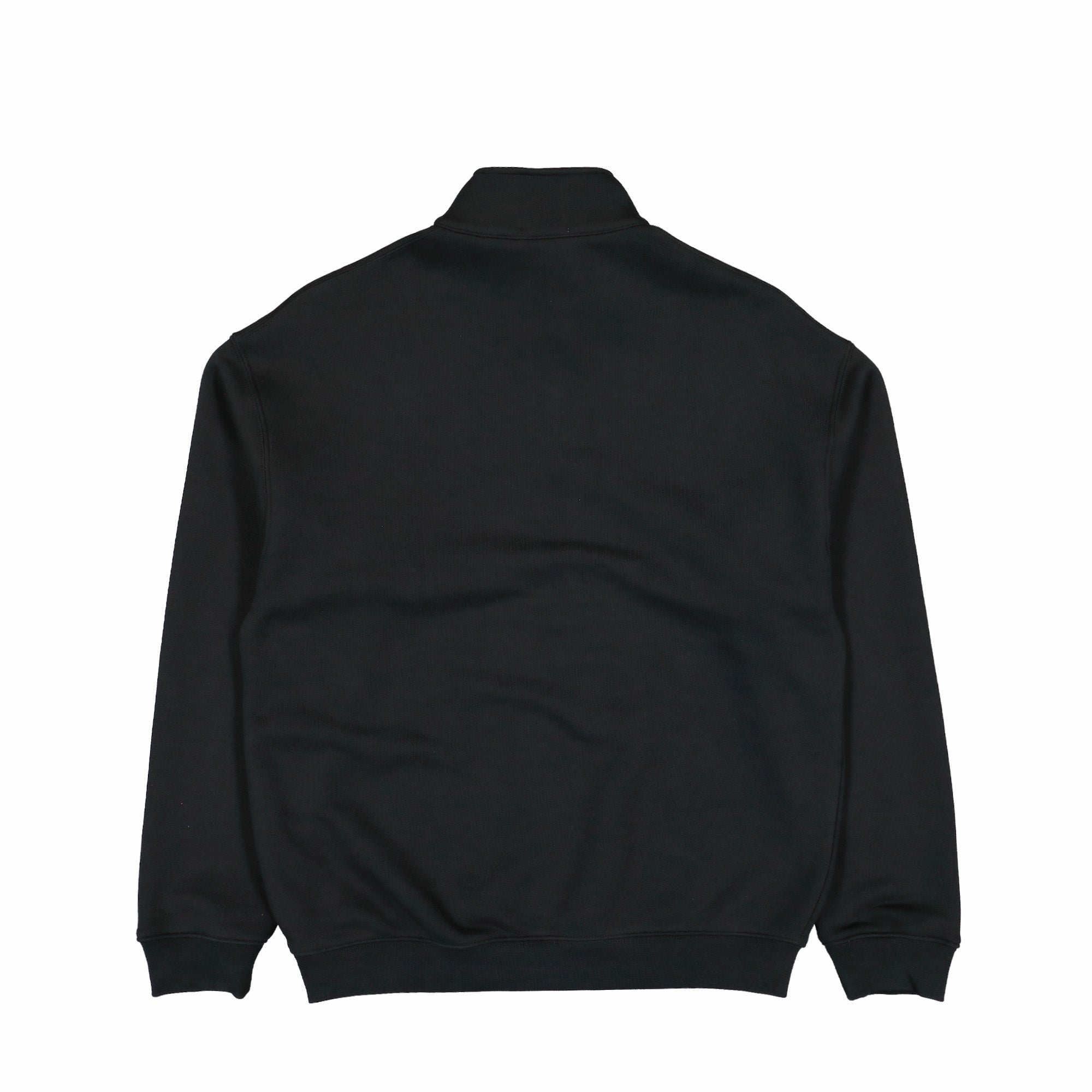 Lacoste Heavy Fleece Zipper Neck Sweatshirt Black Sweatshirt SH7759-00 031 Close-up | Overkill
