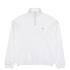 Lacoste Zip-Up Fleece Sweatshirt White Sweatshirts SH7759-00 70V | Overkill