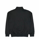 Lacoste Heavy Fleece Zipper Neck Sweatshirt Black Sweatshirt SH8866-00 031 Close-up | Overkill
