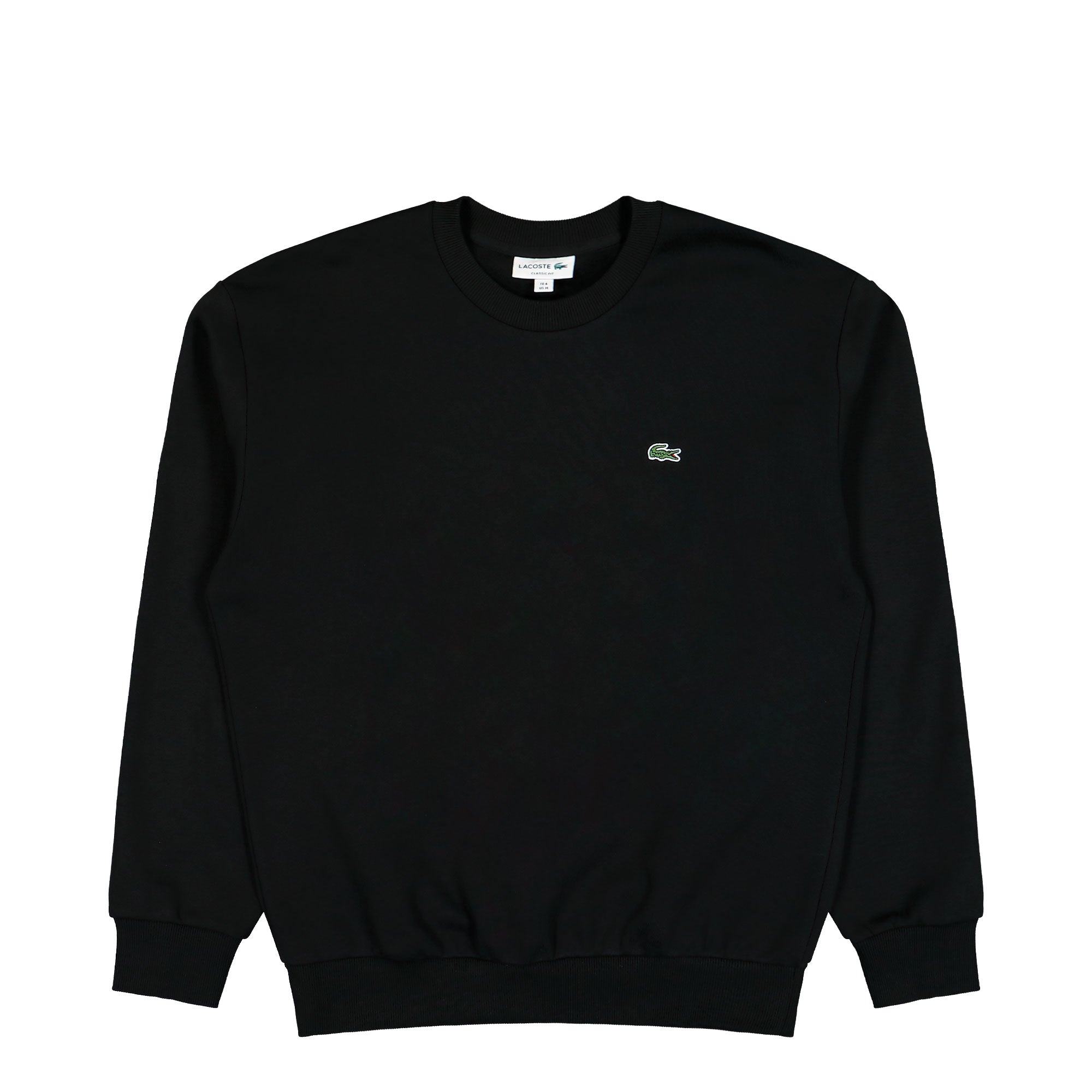 Lacoste Cotton Fleece Sweatshirt Black Sweater SH8868 00 031 | Overkill
