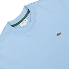 Lacoste Organic Cotton Sweatshirt Blue Sweatshirts Close-up | Overkill