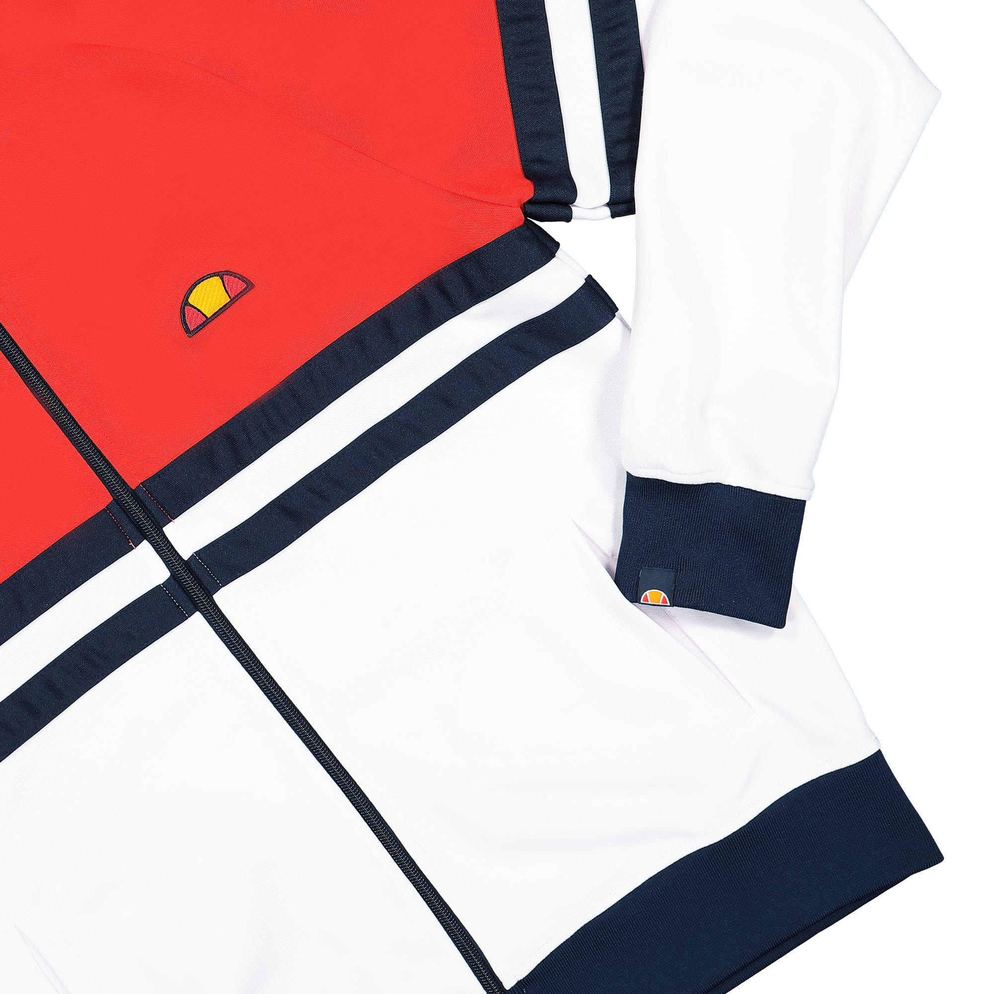 Ellesse Rimini Track Top Red / White / Navy Track Jackets Detailfoto | Overkill