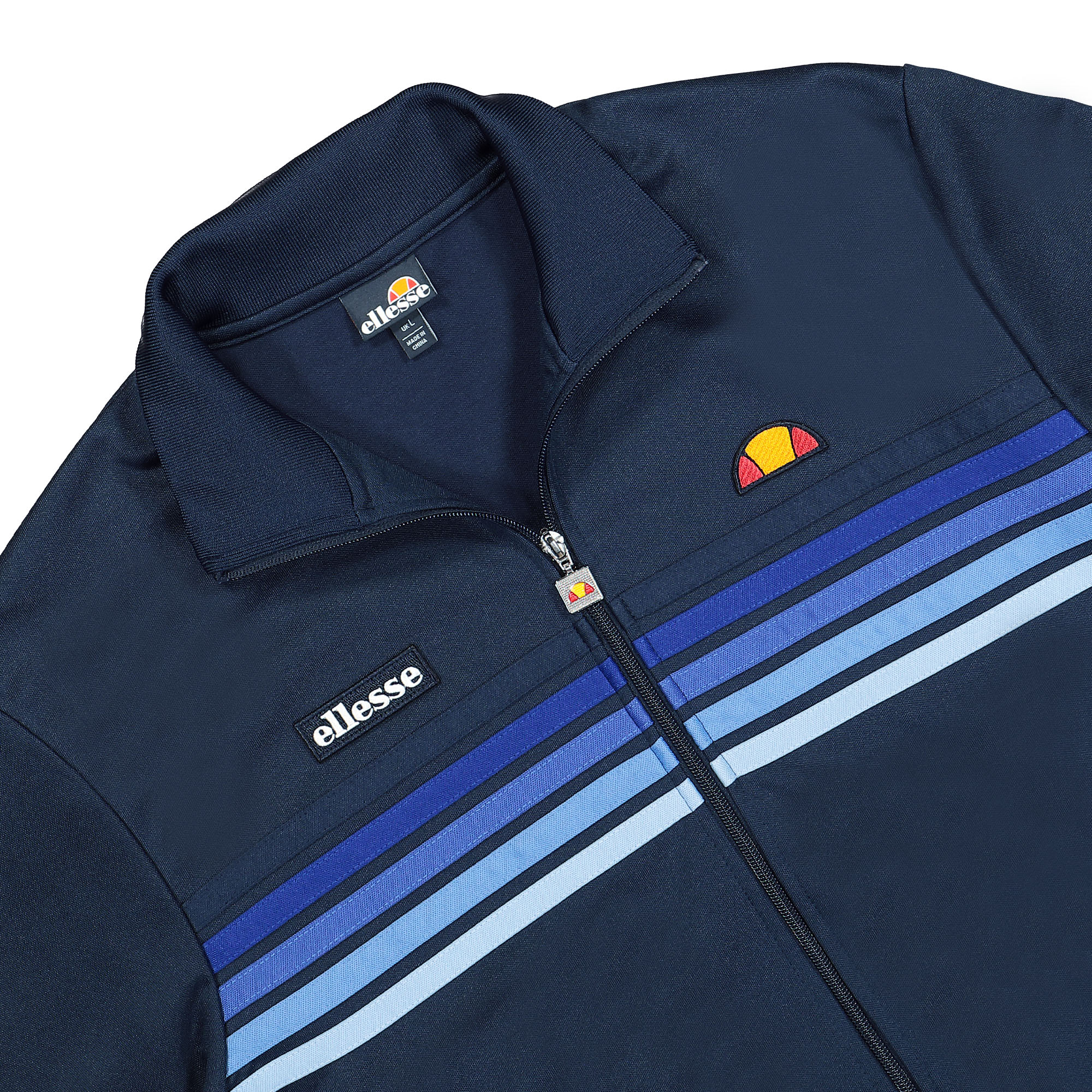 Ellesse Vicenza Track Top Navy Track Jackets Close-up | Overkill