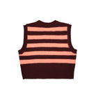 Fred Perry Amy Winehouse Foundation x Fred Perry Striped Knitted Tank Oxblood Tops Material | Overkill