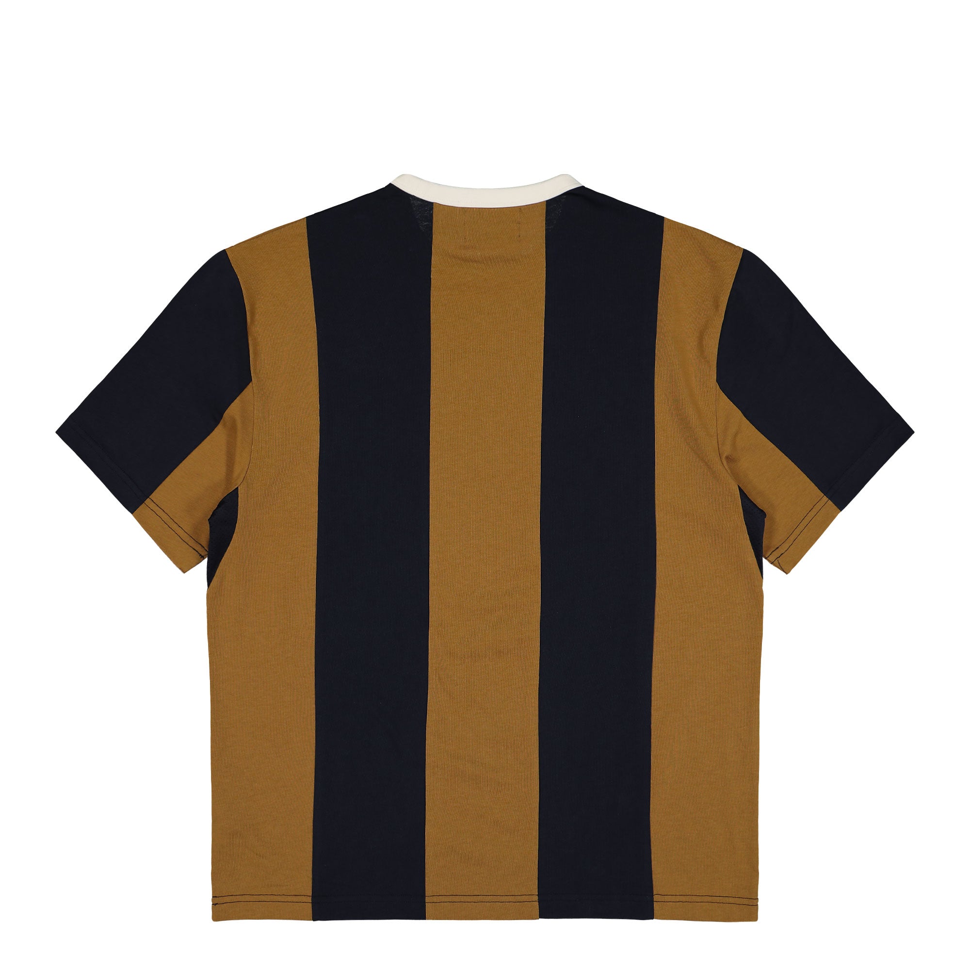 Meyba x Fred Perry Meyba Cut And Sew T-Shirt Dark Caramel T-Shirts SM2162-644 Close-up | Overkill
