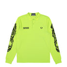 Fred Perry Noongoons X Fred Perry LS Printed Polo Shirt Lime Green Longsleeves SM5230-U03 | Overkill