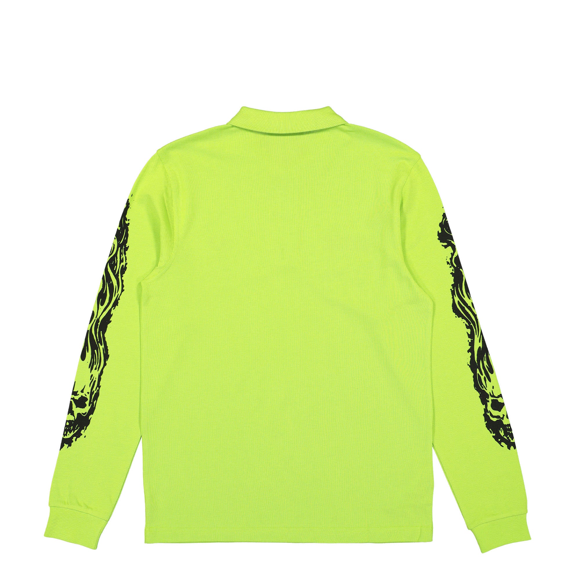 Fred Perry Noongoons X Fred Perry LS Printed Polo Shirt Lime Green Longsleeves Material | Overkill