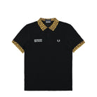 Fred Perry Noongoons X Fred Perry Leopard Print Polo Black Polo Shirts SM5231-102 | Overkill