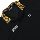 Fred Perry Noongoons X Fred Perry Leopard Print Polo Black Polo Shirts Close-up | Overkill
