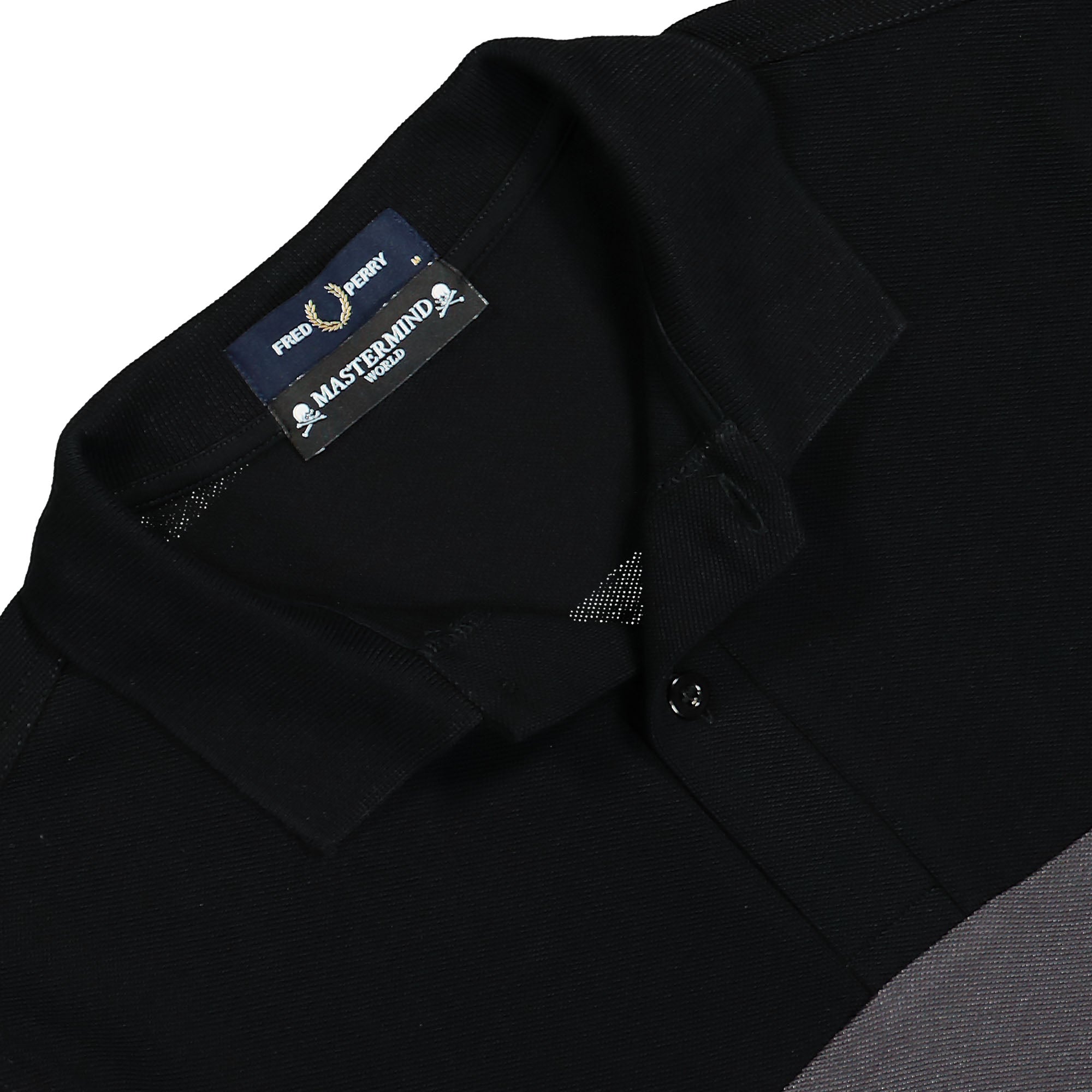 Fred Perry Cut And Sew Polo Shirt Black Polo Shirts Detail view 1 | Overkill