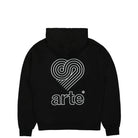 Arte Antwerp Back Stripes Heart Hoodie Black Hoodies Close-up | Overkill