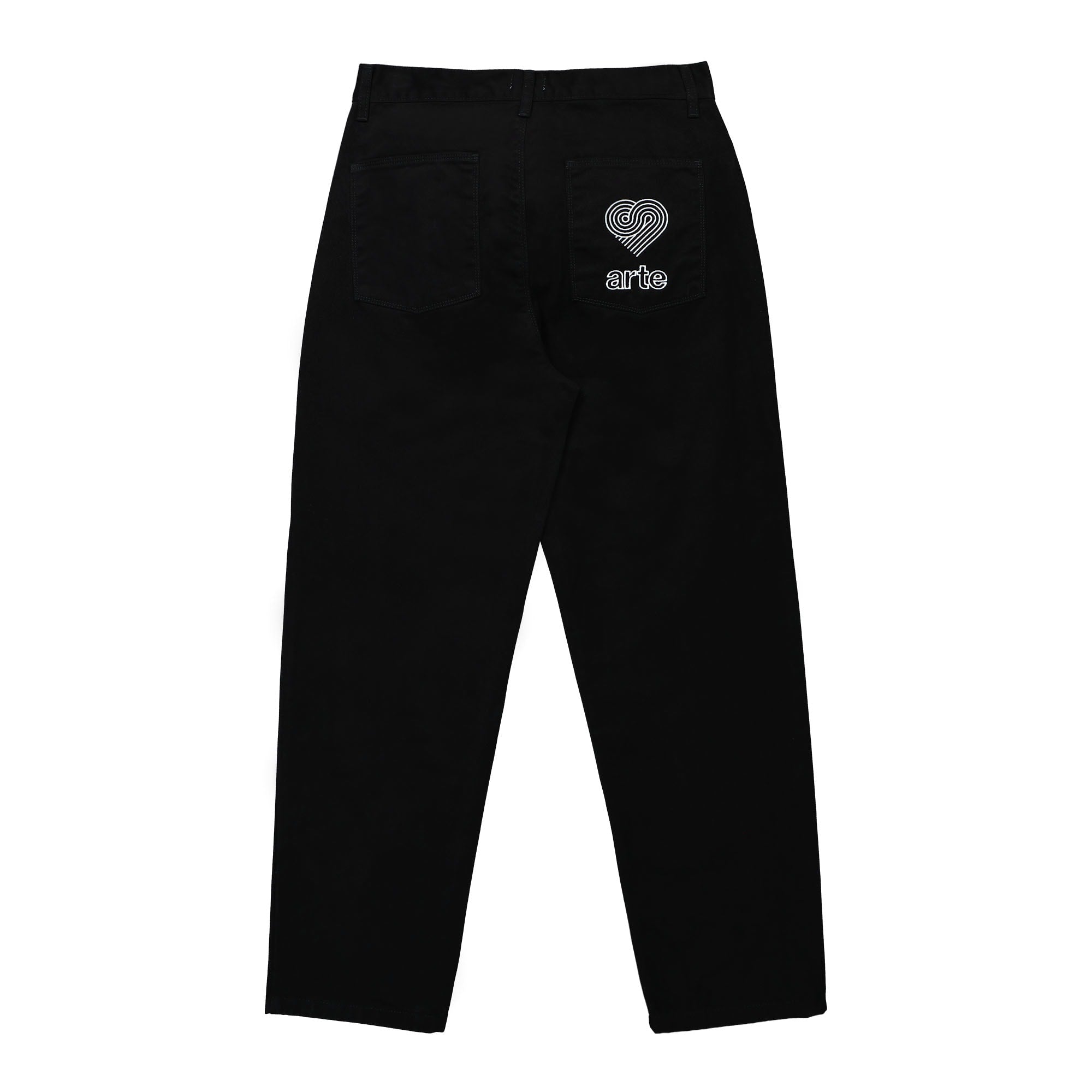 Arte Antwerp Paul Pocket Logo Pants Black Casual Pants Material | Overkill