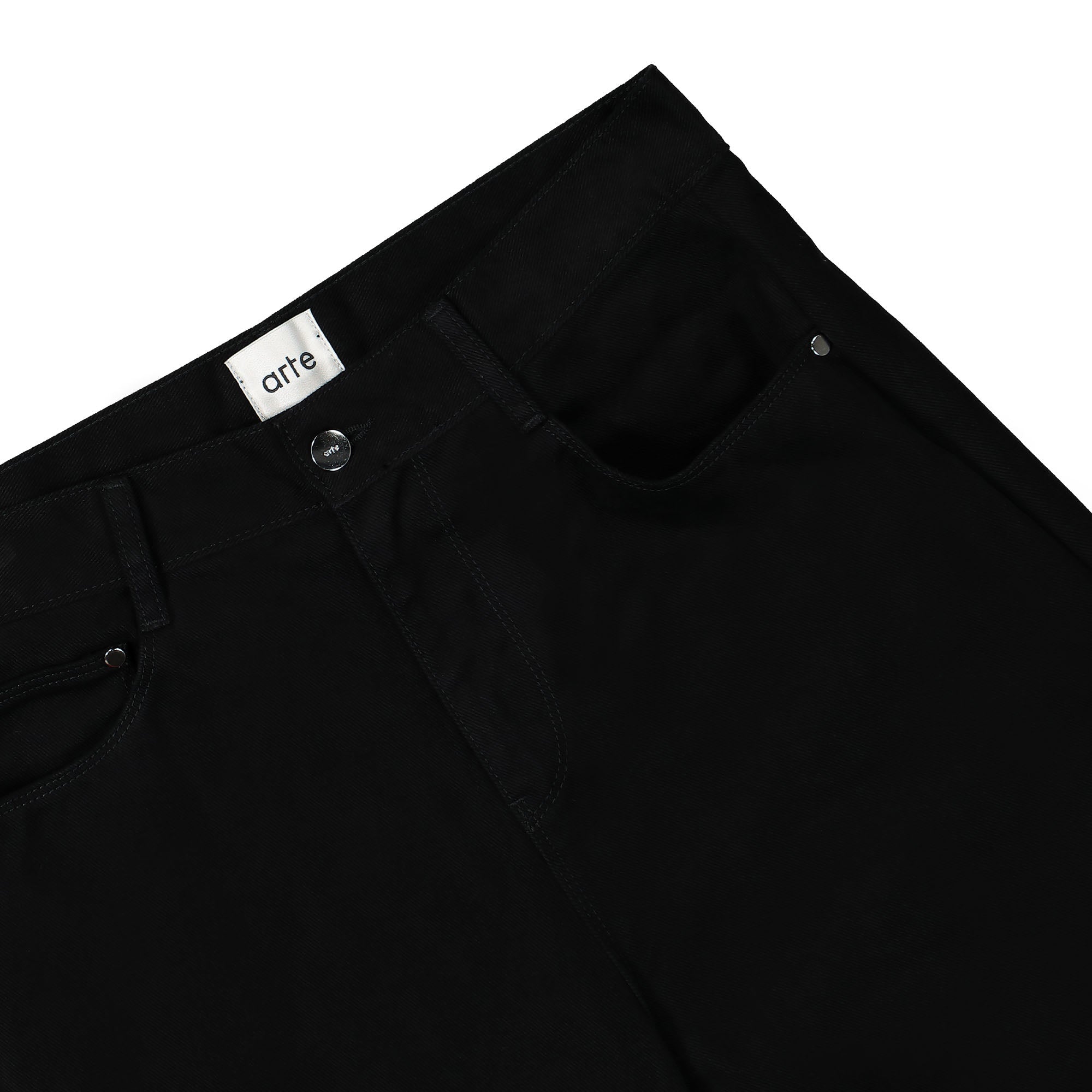 Arte Antwerp Paul Pocket Logo Pants Black Casual Pants Detail view 1 | Overkill