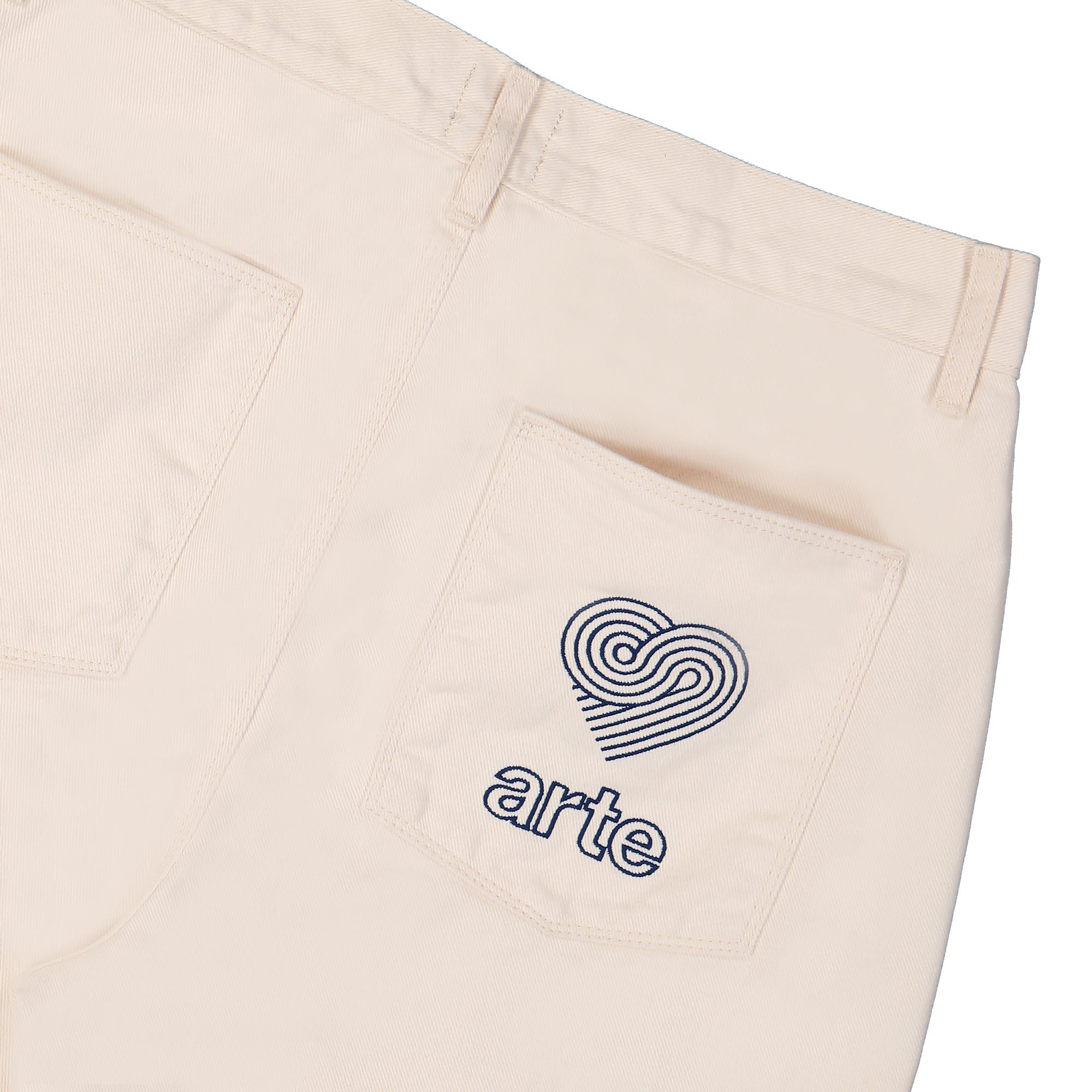 Arte Antwerp Paul Pocket Logo Pants Cream Jeans Detail view 2 | Overkill