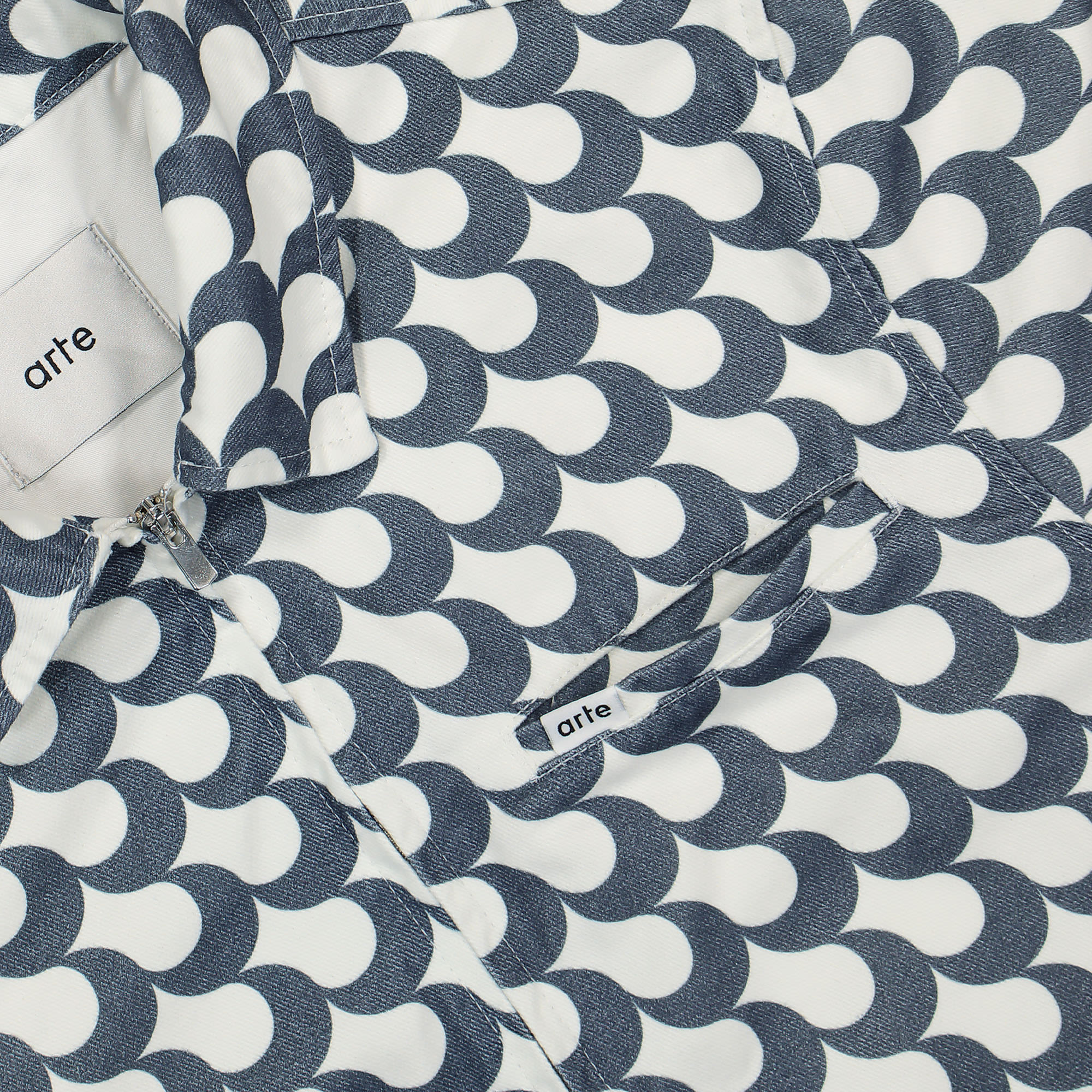 Arte Antwerp Jackson Bau Print Jacket Navy / White Jackets Detail view 1 | Overkill