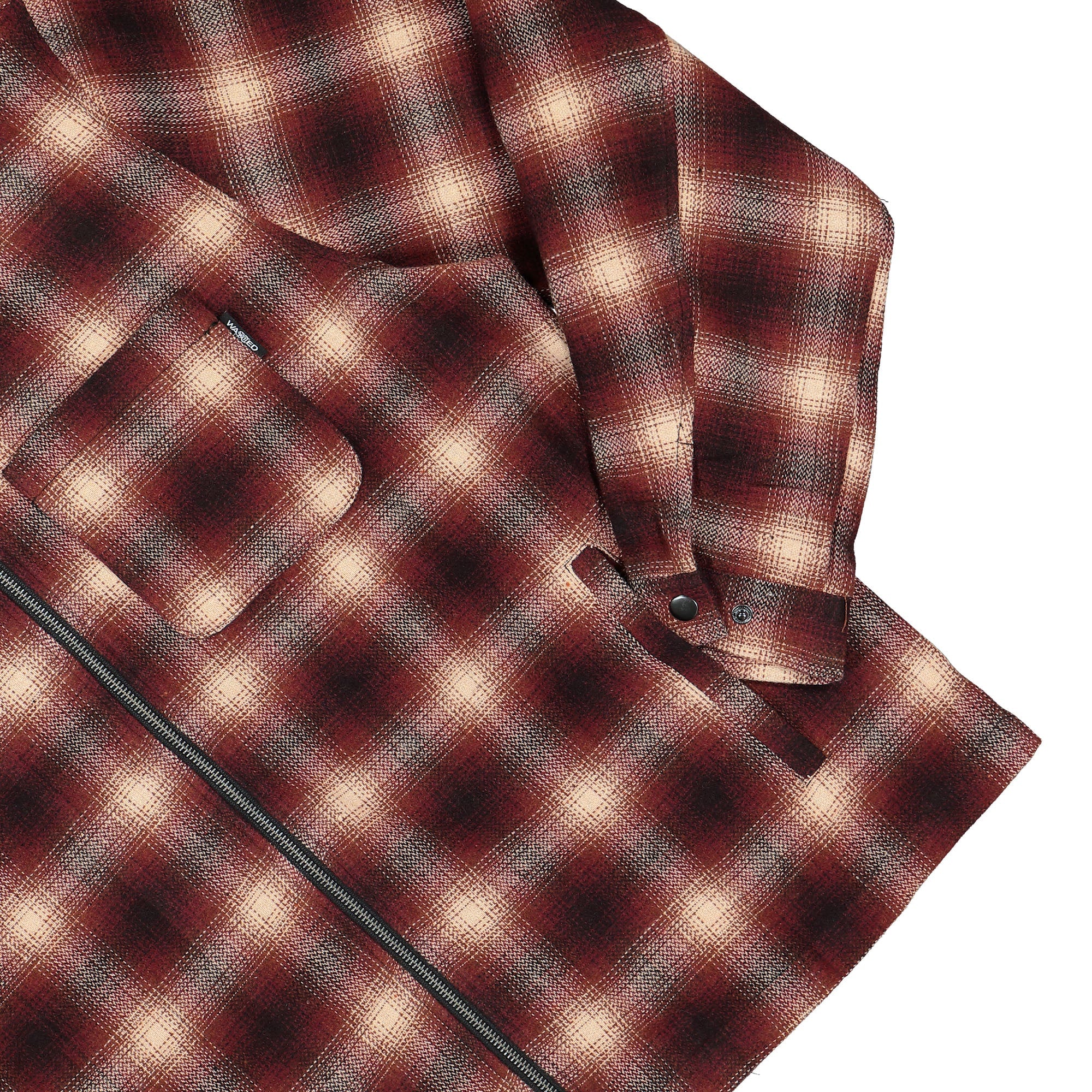 Wasted Paris Shadow Method Zip Shirt Red / Off White Shirts Detailfoto | Overkill