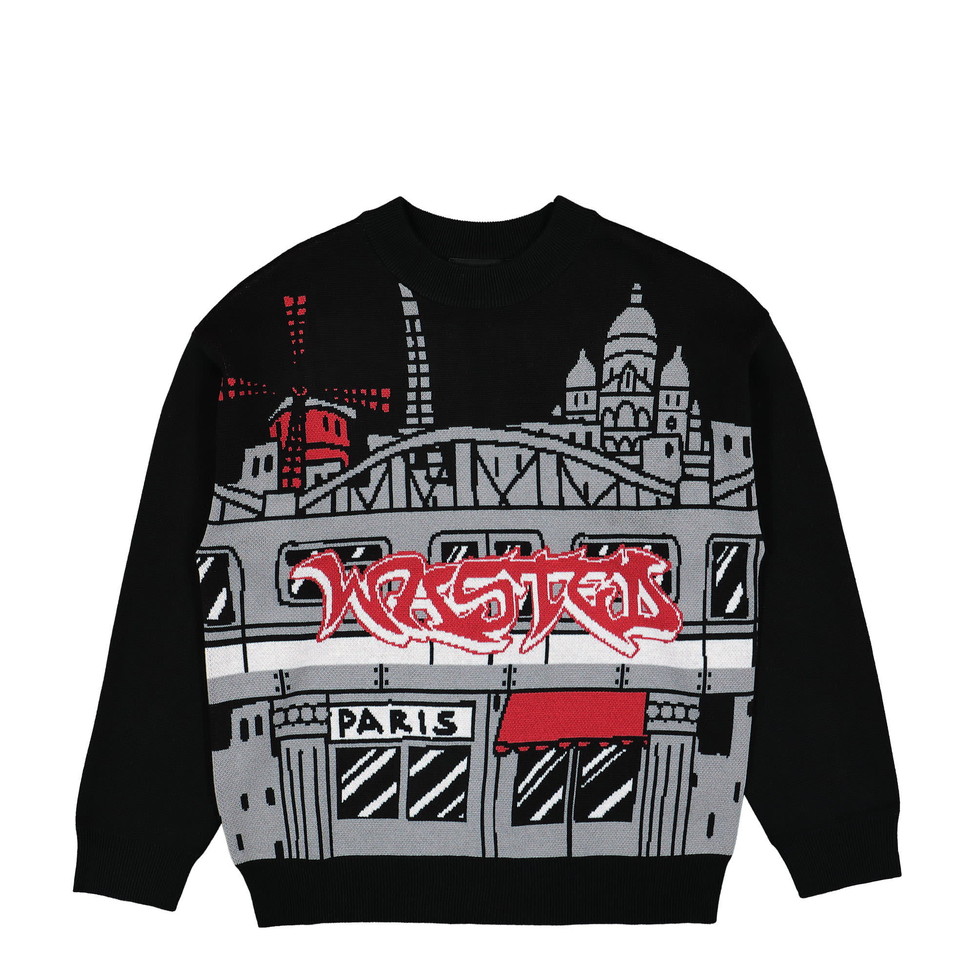 Wasted Paris Barbes Sweater Black Sweatshirts SS23D1-WPSB | Overkill