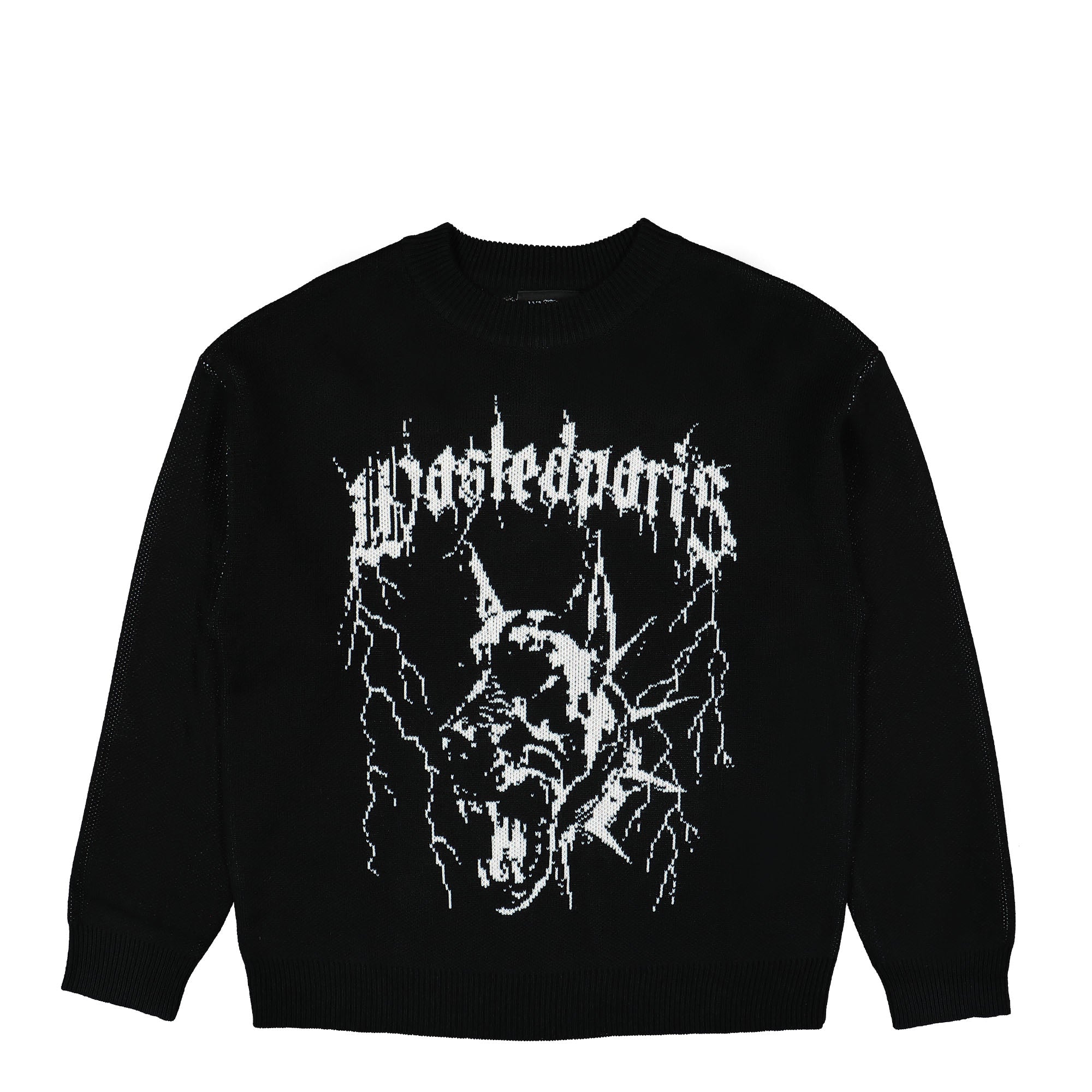 Wasted Paris Spike Sweater Black Sweatshirts SS23D1-WPSS | Overkill